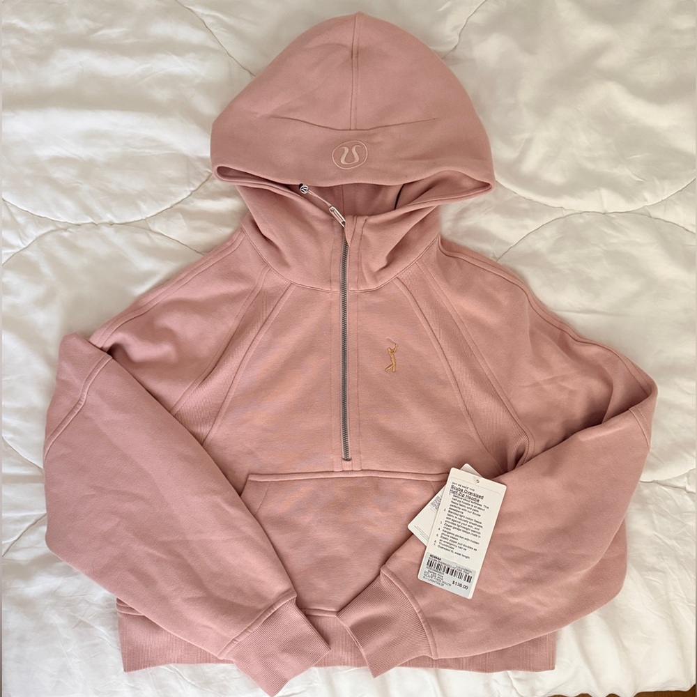 Lululemon Scuba Oversized Half-Zip Hoodie Pink XS/S